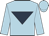 Light blue, dark blue inverted triangle