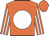 Luminous orange, large white spot, striped sleeves, luminous orange cap