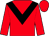 Red body, black chevron, red arms, red cap