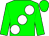 Big-green body, white large spots, big-green arms, big-green cap