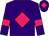 Purple body, rose diamond, purple arms, rose armlets, purple cap, rose diamond