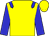 Yellow, blue epaulets and sleeves, yellow cap