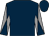 Dark blue, grey and dark blue diabolo on sleeves