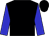black, blue sleeves,