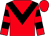 Red body, black chevron, red arms, black hooped, red cap