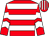 Red & white hoops, white chevrons on sleeves, striped cap