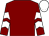 Maroon, white chevrons on sleeves, white cap