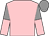 Pink, grey and pink halved sleeves, grey cap
