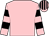 Pink, black hooped sleeves, striped cap