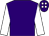 Purple, white sleeves, purple cap, white spots