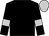 black, silver armlets and cap