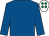 Royal blue, white cap, emerald green spots