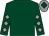 Dark green, grey diamonds on sleeves, grey cap, dark green diamond