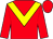 Red, Yellow chevron, Red cap