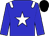 Blue, white star, epaulets, black cap