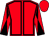 Red, black seams, diabolo on sleeves, red cap