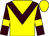 yellow, brown chevron, brown sleeves, yellow armlets, yellow cap