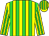 Yellow, lime green stripes