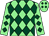 Light green, dark green diamonds