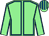 Light green, royal blue seams, striped cap