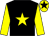 Black, yellow star & sleeves, yellow cap, black star