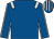 royal blue, silver epaulets, royal blue sleeves, silver seams, royal blue cap, silver stripes