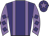 Purple body, mauve braces, mauve arms, purple diamonds, purple cap, mauve star
