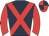 Dark blue, red cross belts, red sleeves, quartered cap