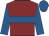 Maroon, royal blue hoop, sleeves and cap
