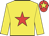 Yellow, red star, red cap, yellow star