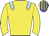 Yellow with light blue epaulets, blue cap with yellow stripes