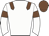 White, chocolate epaulets, armlets and cap