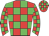 Red and lime green check