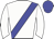 White, blue sash and cap