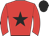 red, black star and cap