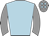 light blue, grey sleeves, grey cap, light blue spots