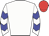 White, blue chevrons on sleeves, red cap