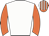White, Orange sleeves, striped cap