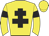 yellow, black cross of lorraine, black armlets