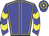 Blue, Yellow seams, Yellow chevrons on sleeves, Blue cap, Yellow hoops