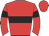 red, black hoop, black armbands