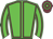 Big-green body, garnet seams, big-green arms, garnet seams, garnet cap, big-green hooped