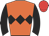 Orange body, black diamond hoop, black arms, red cap