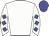 White body, white arms, big-blue diamonds, big-blue cap