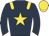 dark blue, gold star, gold epaulettes and cap