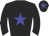 Black body, blue star, black arms, black cap, blue star