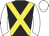 black, yellow cross belts, white sleeves, white cap