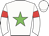 White body, green star, white arms, red armlets, white cap
