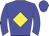 Big-blue body, yellow diamond, big-blue arms, big-blue cap
