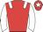 Red body, white epaulettes, white arms, red cap, white star